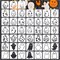 Ghost Halloween Stencils for Painting on Wood Shirts Holiday Cookie(45pcs 3in Ghost)